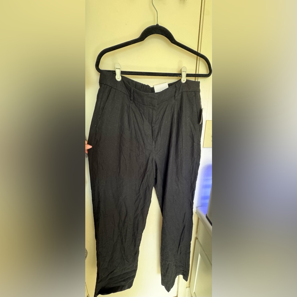 Women’s linen black pants
